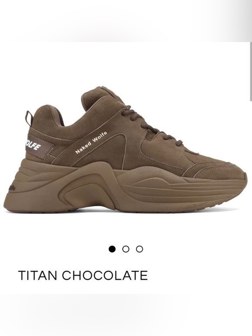 Naked Wolfe Men’s Chocolate Tan Chunky Platform Sneaker